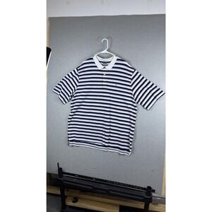 Polo Golf Ralph Lauren Polo Shirt Mens 2XL Blue Stripe Pima Cotton‎ Lake Forest